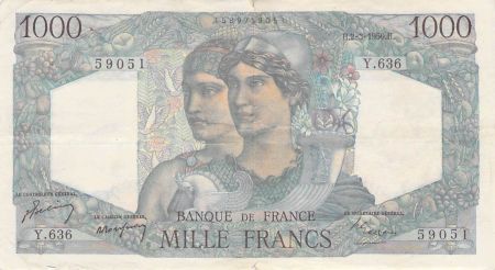 France 1000 Francs Minerve et Hercule - 02-03-1950 Série Y.636 - PTTB