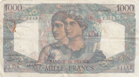 France 1000 Francs Minerve et Hercule - 02-12-1948 - Série T.513