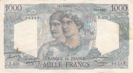 France 1000 Francs Minerve et Hercule - 05-05-1948 Série F.420 - TB