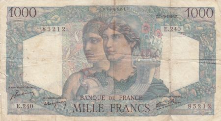 France 1000 Francs Minerve et Hercule - 07-03-1946 - Série E.240