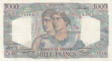 France 1000 Francs Minerve et Hercule - 11-03-1948 - Série B.392