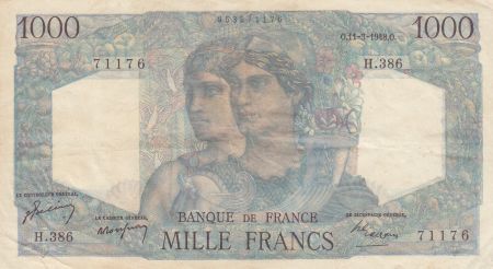 France 1000 Francs Minerve et Hercule - 11-03-1948 - Série H.386