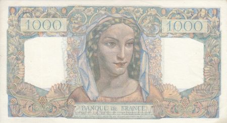 France 1000 Francs Minerve et Hercule - 12/04/1945 - Série U.3