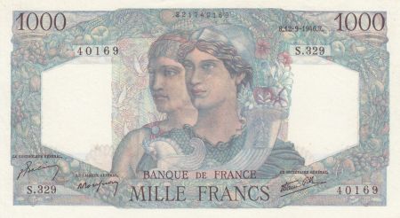 France 1000 Francs Minerve et Hercule - 12-09-1946 - Série S.329 - SUP