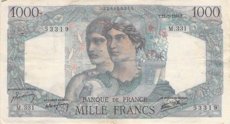 France 1000 Francs Minerve et Hercule - 12-09-1946 Série M.331 - TB