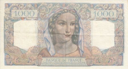 France 1000 Francs Minerve et Hercule - 14/06/1945 - Série Q.43