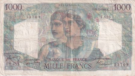 France 1000 Francs Minerve et Hercule - 15-12-1949 - Série T.625 - F.41.30