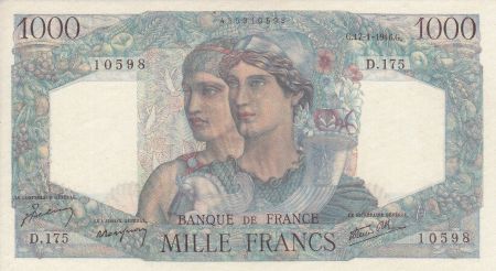 France 1000 Francs Minerve et Hercule - 17/01/1946 - Série D.175