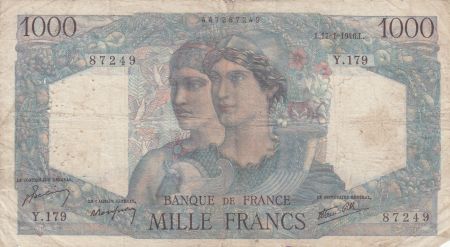 France 1000 Francs Minerve et Hercule - 17-01-1946 - Série Y.179