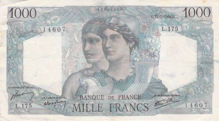 France 1000 Francs Minerve et Hercule - 17-01-1946 Série L.175 - PTTB