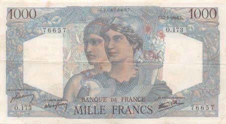 France 1000 Francs Minerve et Hercule - 17-01-1946 Série O.173 - PTTB