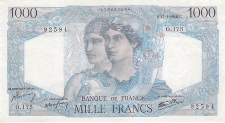 France 1000 Francs Minerve et Hercule - 17-01-1946 Série O.175 - SUP
