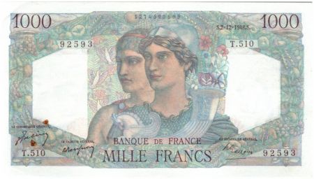 France 1000 Francs Minerve et Hercule - 1948