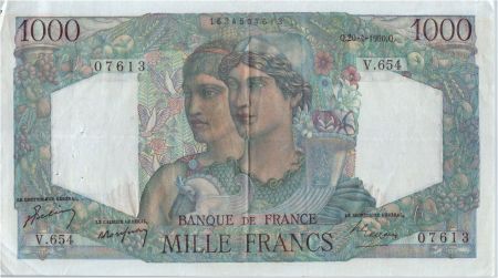 France 1000 Francs Minerve et Hercule - 20-04-1950