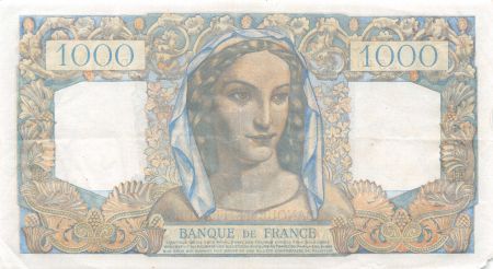 France 1000 Francs Minerve et Hercule - 20-04-1950 Série D.654 - TTB