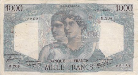 France 1000 Francs Minerve et Hercule - 21-02-1946 Série M.204 - TB+