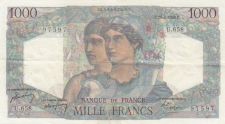 France 1000 Francs Minerve et Hercule - 26-04-1950 - Série U.658