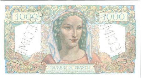 France 1000 Francs Minerve et Hercule - Specimen 00-0-0000