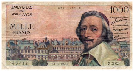 France 1000 Francs Richelieu - 04-10-1956 Série Z.285 - TTB