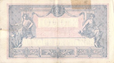 France 1000 Francs Rose et Bleu - 17-01-1925 - Série U.1820 - TB