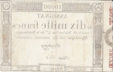 France 10000 Francs - 7.1.1795 - 18 Nivose An III - Sign. Bassigny