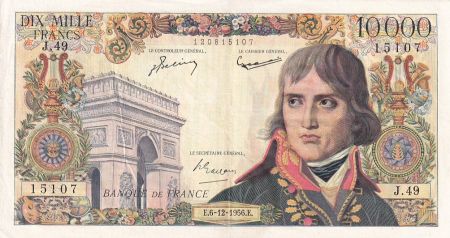 France 10000 Francs - Bonaparte - 06-12-1956 - Série J.49-15107