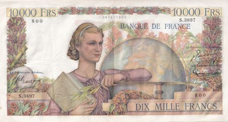 France 10000 Francs - Génie Français - 05-02-1953 - Série S.3897 - F.50.63