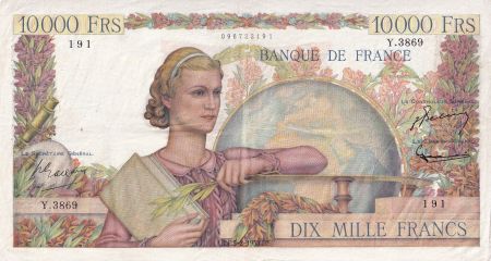 France 10000 Francs - Génie Français - 05-02-1953 - Série Y.3869 - F.50.63