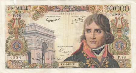 France 10000 Francs Bonaparte - 06-06-1957 Série F.78 - TB +