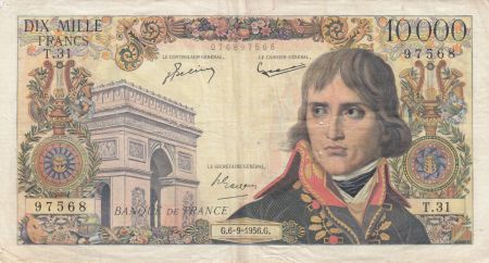France 10000 Francs Bonaparte - 06-09-1956 Série T.31 - TB+