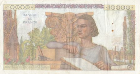 France 10000 Francs Génie Français - 01-07-1954 - Série N.7007
