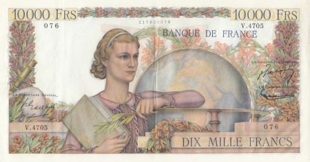 France 10000 Francs Génie Français - 02-04-1953 Série V.4705 - SUP