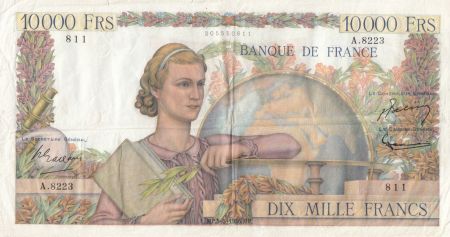 France 10000 Francs Génie Français - 03-03-1955 Série A.8223- TTB