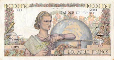 France 10000 Francs Génie Français - 03-03-1955 Série R.8102 - TTB