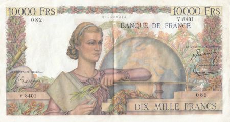 France 10000 Francs Génie Français - 03-03-1955 Série V.8401 - TTB+