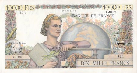 France 10000 Francs Génie Français - 03-03-1955 Série X.8197 - TTB