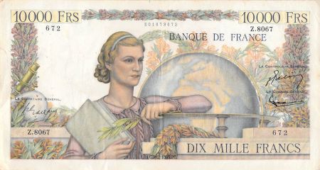 France 10000 Francs Génie Français - 03-03-1955 Série Z.8067 - TTB