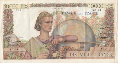 France 10000 Francs Génie Français - 04-06-1953 - Série S.5128 - TTB
