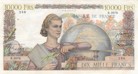 France 10000 Francs Génie Français - 04-09-1952 Série B.3078 - TTB