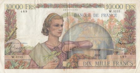 France 10000 Francs Génie Français - 04-09-1952 Série W.3255 - TTB