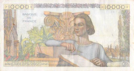 France 10000 Francs Génie Français - 04-12-1952 Série O.3727 - TTB