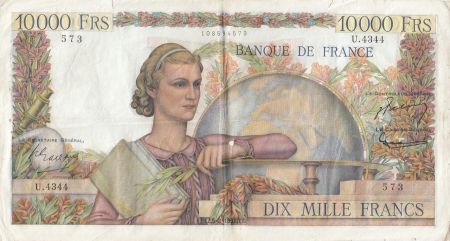 France 10000 Francs Génie Français - 05-02-1953 Série U.4344 - TB+