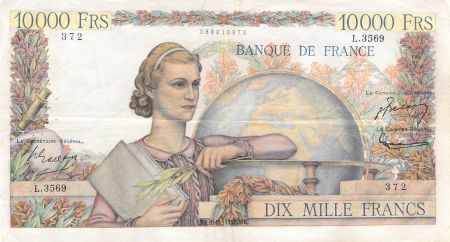 France 10000 Francs Génie Français - 06-11-1952 Série L.3569 - TTB
