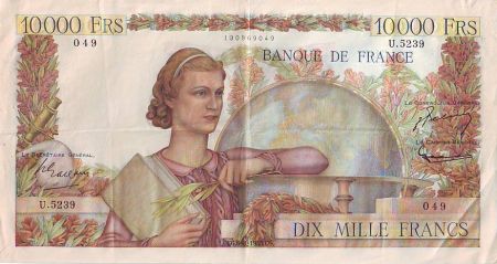 France 10000 Francs Génie Français - 1953