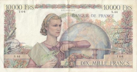 France 10000 Francs Génie Français - 21-02-1946 Série S.44-106 - p.TB
