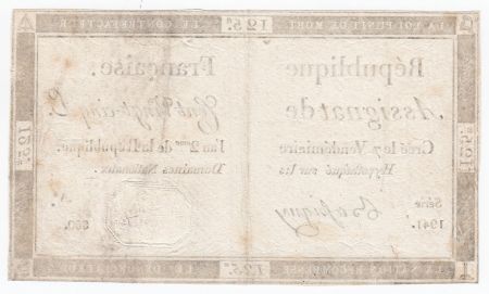 France 125 Livres - 7 Vendémiaire An II - 1793 - Sign. Bassigny - TTB