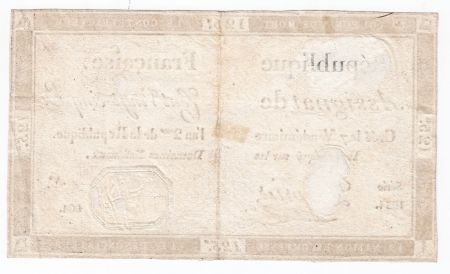 France 125 Livres - 7 Vendémiaire An II - 1793 - Sign. Dupriez - TTB