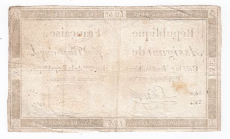 France 125 Livres - 7 Vendémiaire An II - 1793 - Sign. Le Petit - TB+