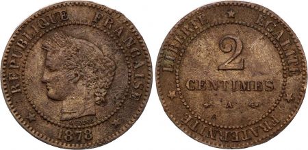 France 2 centimes Cérès - Troisième République - 1878 A