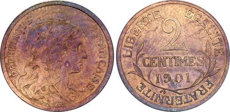 France 2 centimes Dupuis - Troisième République - 1901